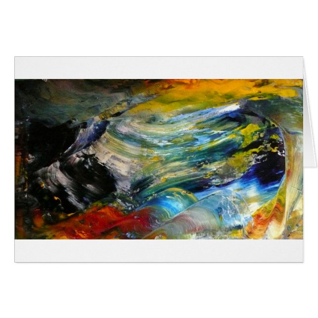 Abstrakt stormcell hälsningskort (Framsidan Horizontal)