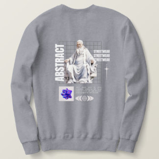 abstrakt - streetwear lång ärmad tröja