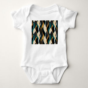 Abstrakt strimlad, färglös vågigt mönster. t shirt