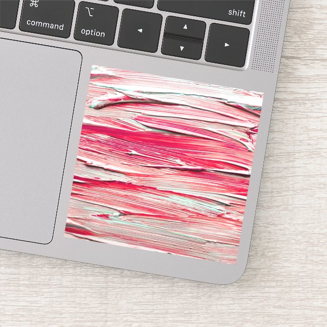 Abstrakt Struktur Penseldrag Klistermärken (Detalj)