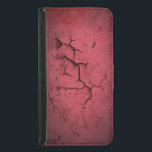 Abstrakt Struktur Red Clay Cracks Wall Samsung Galaxy S5 Plånboksfodral<br><div class="desc">En abstrakt design. Röd lera färgad struktur,  som ser ut som en gammal väftad mur med många sprickor längs yta.</div>