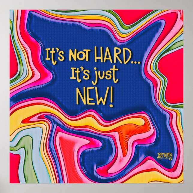 Abstrakt Studenter Det är bara en ny inspiration P Poster (Framsidan)