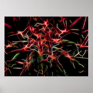 Abstrakt Succulent Plant Poster