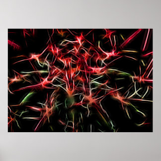 Abstrakt Succulent Plant Poster