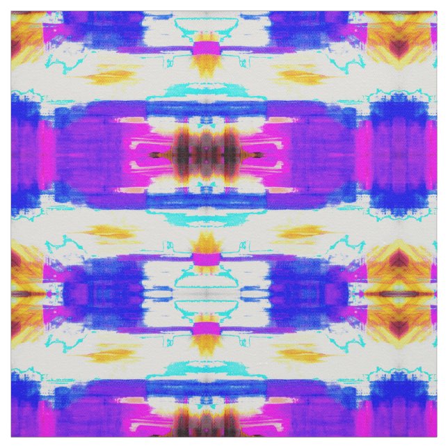 Abstrakt Summer Färg Fabric Tyg (Provkarta)