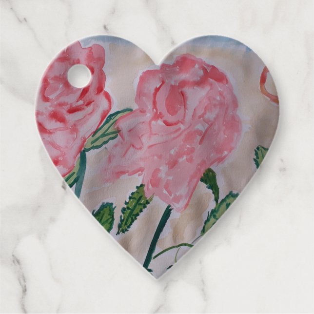 Abstrakt Summer Ro Gåvor Etiketter (Framsida)