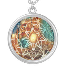 Abstrakt Sunburst Necklace av Joya Kväll