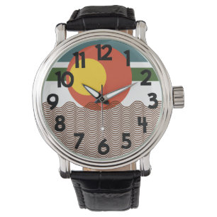 Abstrakt Sundown Armbandsur