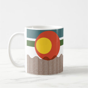 Abstrakt Sundown Kaffemugg