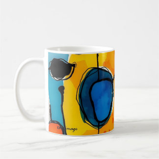 "Abstrakt Sunrise" Coffee Mugg av DAKimage
