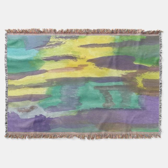 Abstrakt Sunrise Filt (Framsidan)