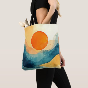 Abstrakt Sunset Vinkar Art Tygkasse