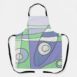 Abstrakt Surfing Grönt Lila