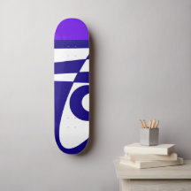 Abstrakt Surfing - Indigo Lila Navy Blue White