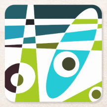 Abstrakt Surfing Olive Blue Teal Planner