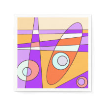 Abstrakt Surfing Orange Lila