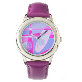 Abstrakt Surfing Shock rosa Lila Armbandsur