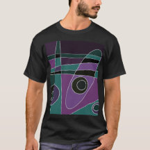 Abstrakt Surfing Teal Lila