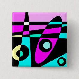 Abstrakt Surfing Turcos Shock rosa Gult Black Knapp