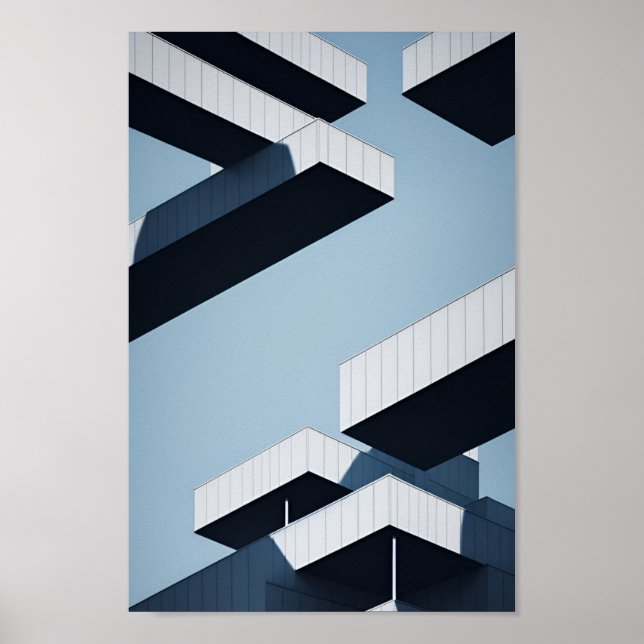 Abstrakt Surreal arkitektur Poster (Framsidan)
