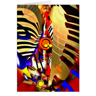 Abstrakt Surrealism Hälsningskort