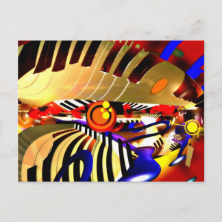 Abstrakt Surrealism Vykort