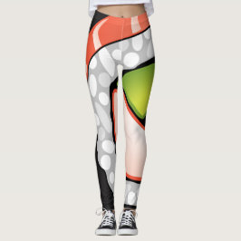 Abstrakt Sushirulle Leggings