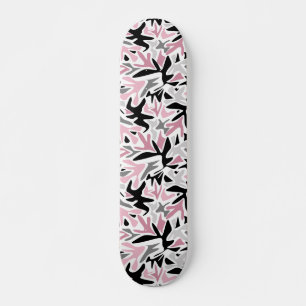 Abstrakt, svart och Rosa, Ungdom, modern projektta Mini Skateboard Bräda 18,5 Cm