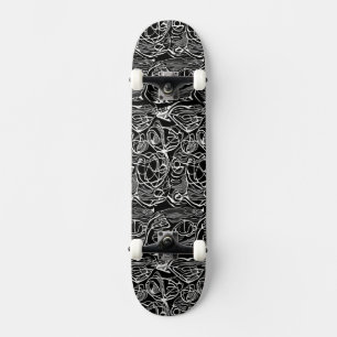 Abstrakt, svart och vit skateboard