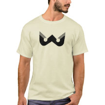 Abstrakt Svart W Geometrisk Bokstav W