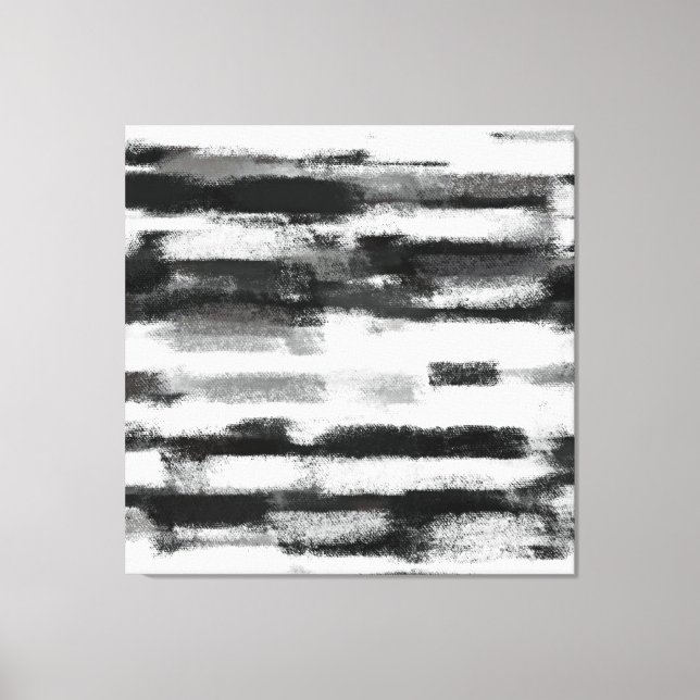 Abstrakt | Svartvit Canvastryck (Framsida)