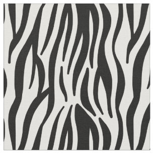 Abstrakt svartvit zebra djurtryck mönster tyg