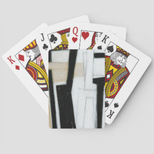 Abstrakt Svartvitt Casinokort