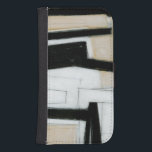 Abstrakt Svartvitt Galaxy S4 Plånboksfodral<br><div class="desc">Norman Wyatt skapade den här subtila svartvita abstrakten. Den vita från biet gör att den svarta sidan är mer än normal,  och den tjocka linjer ge är en hektisk känsla för arbetet. Köp en nu!</div>