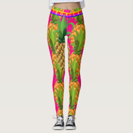 Abstrakt Sweet Rosa Kärlek Leggings