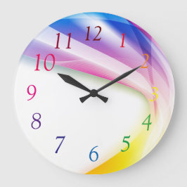 Abstrakt Swirl 1 Stor Klocka