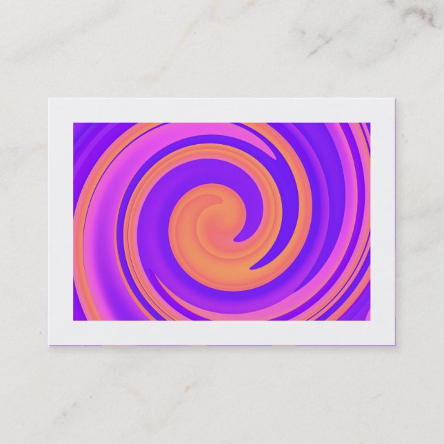 Abstrakt Swirl 250816 - 01c (gränsad) Visitkort (Framsida)