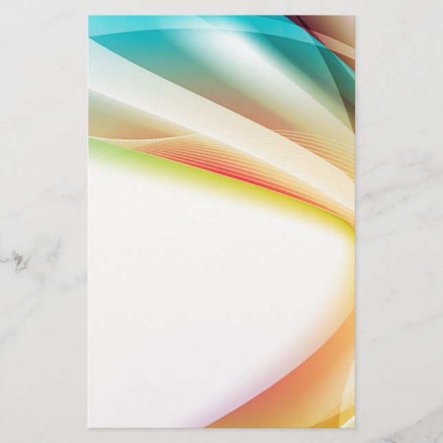 Abstrakt Swirl 2 Brevpapper (Framsida)