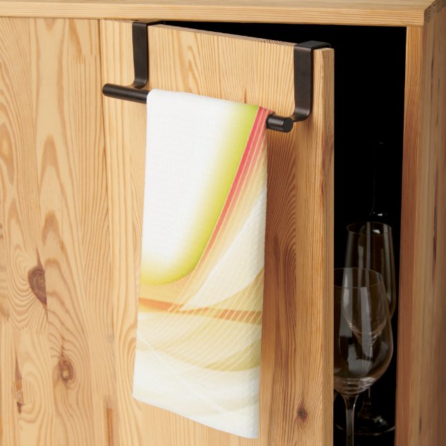 Abstrakt Swirl 2 Kökshandduk (Thirds Fold)