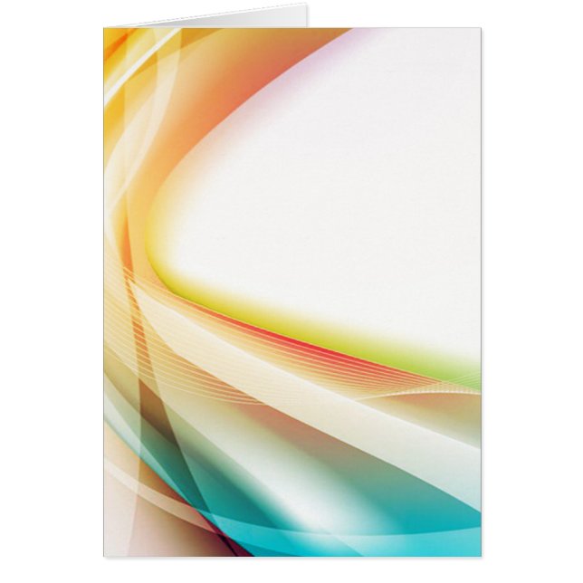 Abstrakt Swirl 2 (porträtt) Hälsningskort (Framsidan)