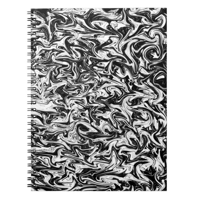 Abstrakt Swirl Anteckningsbok (Framsidan)