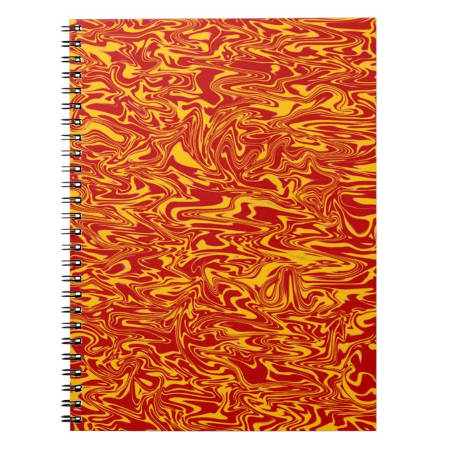 Abstrakt Swirl Anteckningsbok (Framsidan)