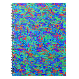 Abstrakt Swirl Anteckningsbok Med Spiral