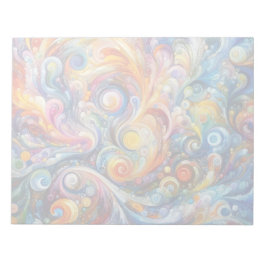 Abstrakt Swirl Färg Art Anteckningsblock