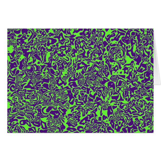 Abstrakt Swirl Hälsningskort (Framsidan Horizontal)