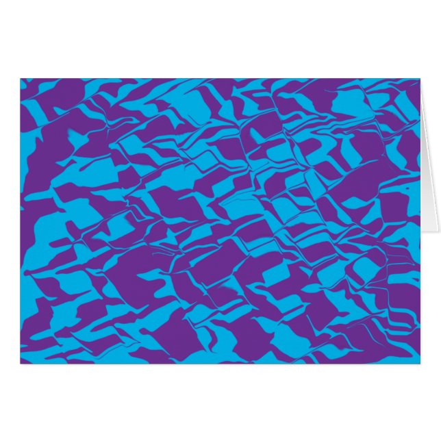 Abstrakt Swirl Hälsningskort (Framsidan Horizontal)
