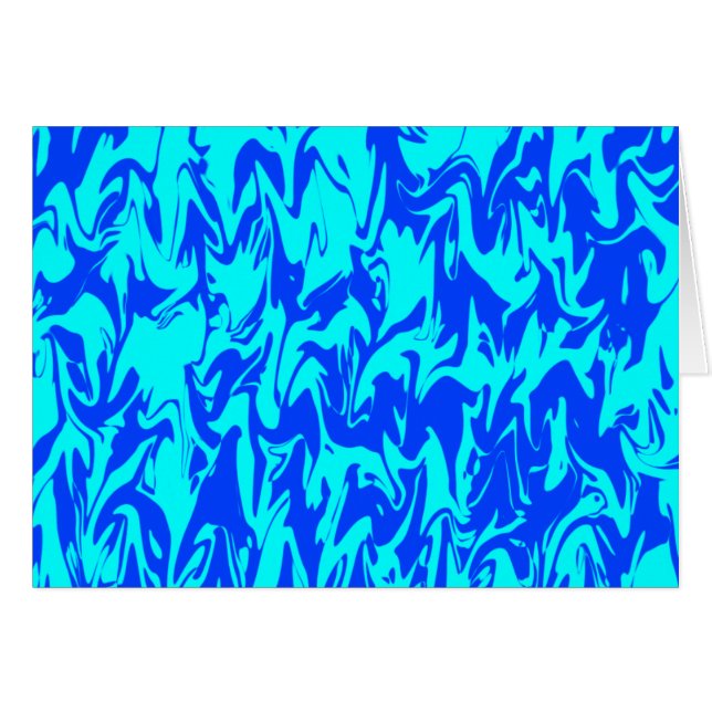 Abstrakt Swirl Hälsningskort (Framsidan Horizontal)