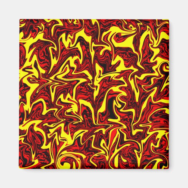 Abstrakt Swirl Magnet (Framsidan)