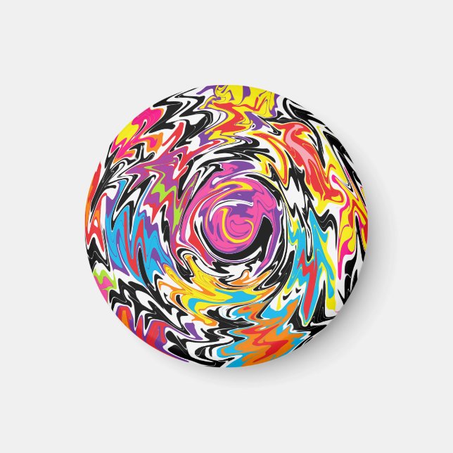 Abstrakt Swirl Magnet (Framsidan)