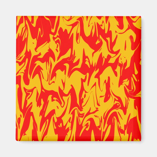 Abstrakt Swirl Magnet (Framsidan)